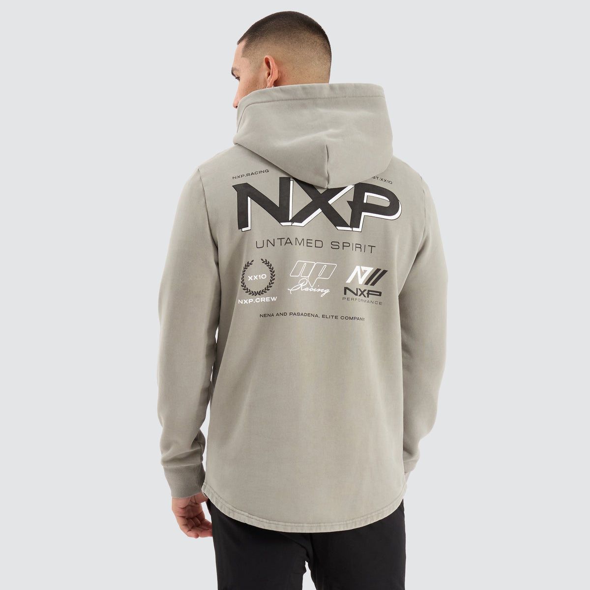Opium Dual Curved Hoodie in Pigment Shadow | NXP