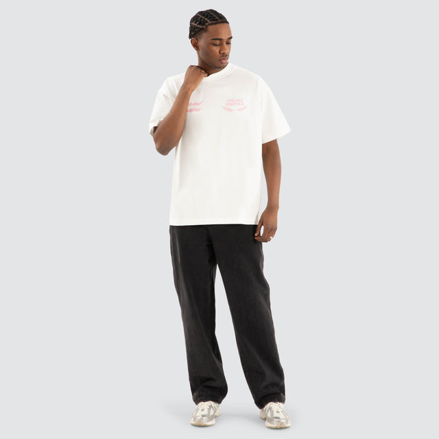 Gentlemen Raptor Tee Natural White