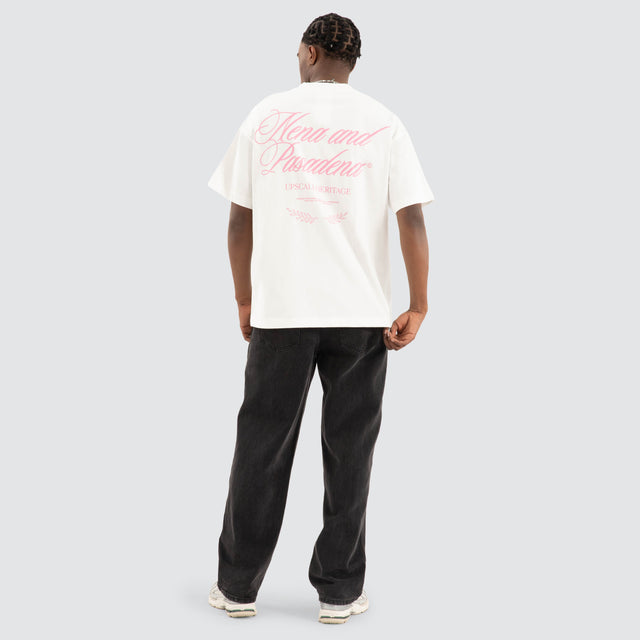 Gentlemen Raptor Tee Natural White