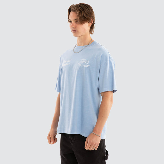Gentlemen Raptor Tee Pigment Blue Bell