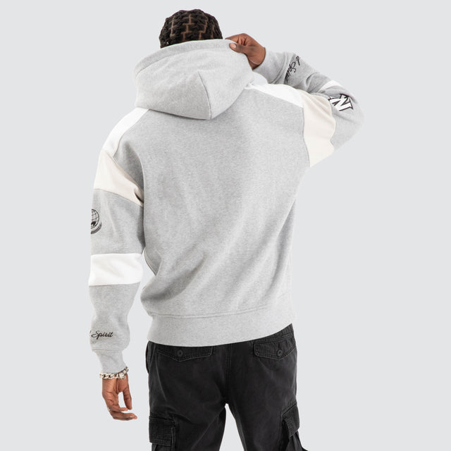 Conquer Relaxed Hoodie Grey Marle