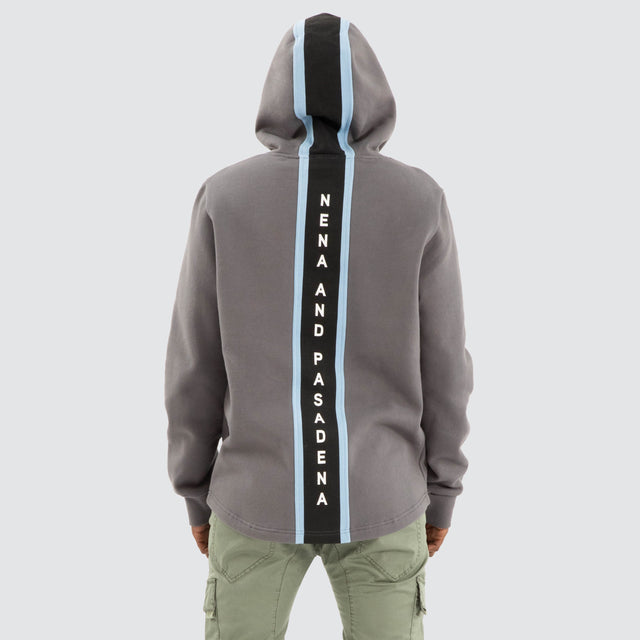 Strike Dual Curved Hoodie Charcoal Grey