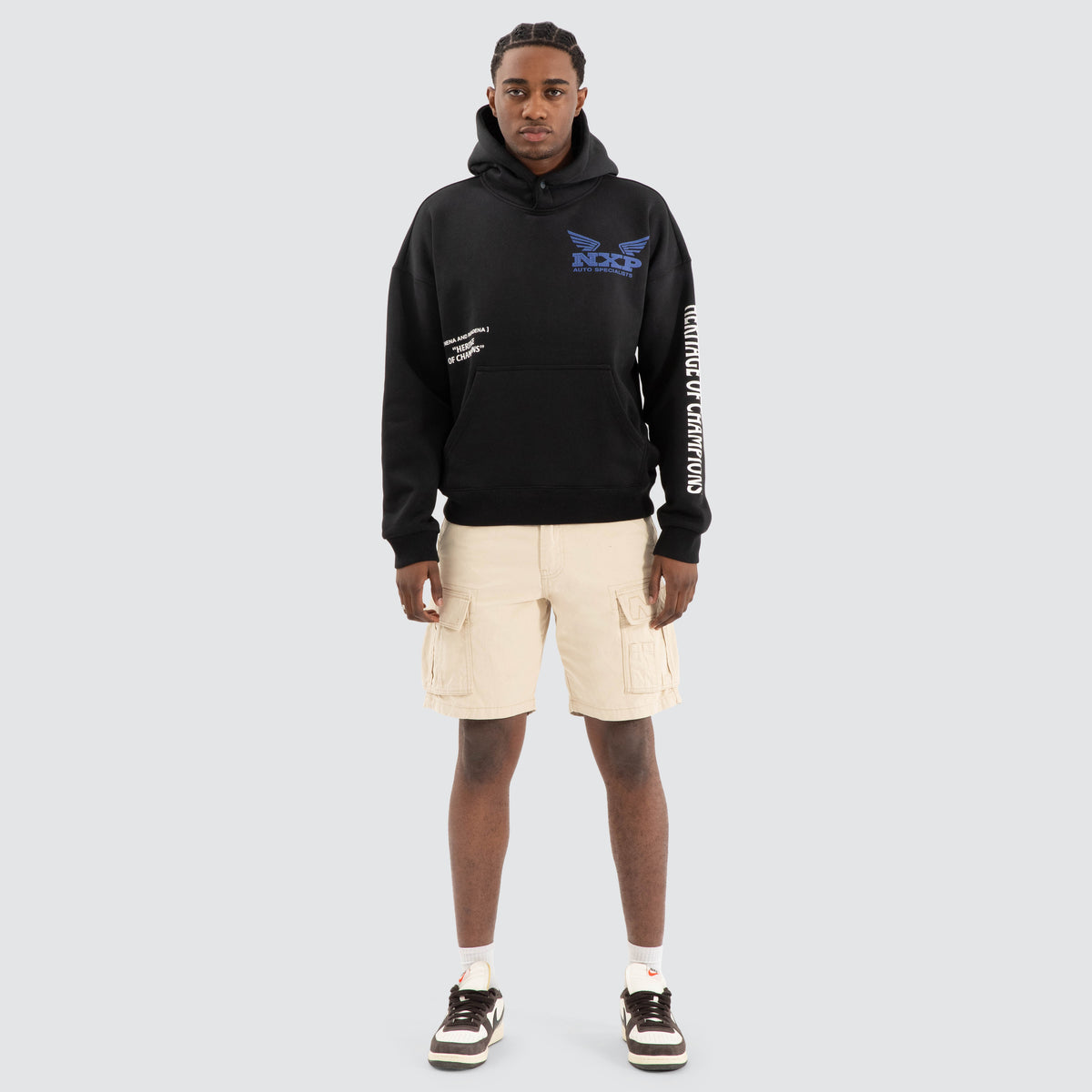 Rogue Box Fit Hoodie Jet Black | NXP