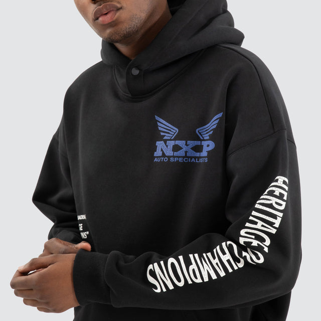 Rogue Box Fit Hoodie Jet Black