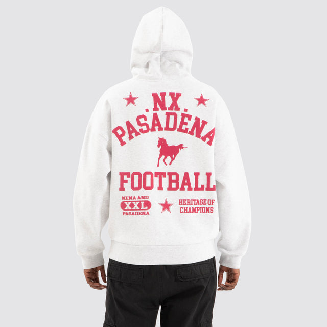 Knight Box Fit Hoodie Snow Marle Grey