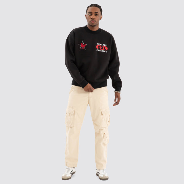 Knight Box Fit Sweater Jet black