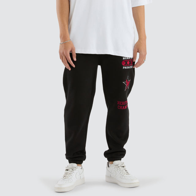 Heritage Trackpant Jet black