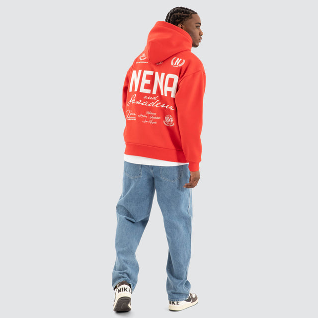 United Relaxed Hoodie Poppy Red