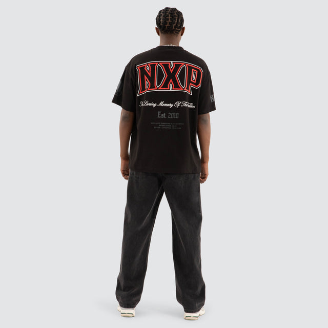 Knockout Raptor Tee Jet Black