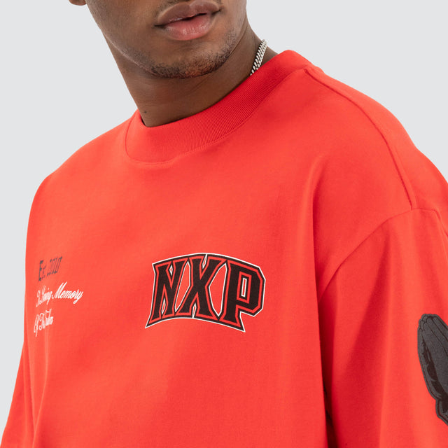 Knockout Raptor Tee Poppy Red
