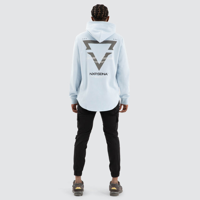 Defend Dual Curved Hoodie Skyway Blue