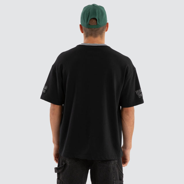 Millennia Loopback Raptor Tee Anthracite Black