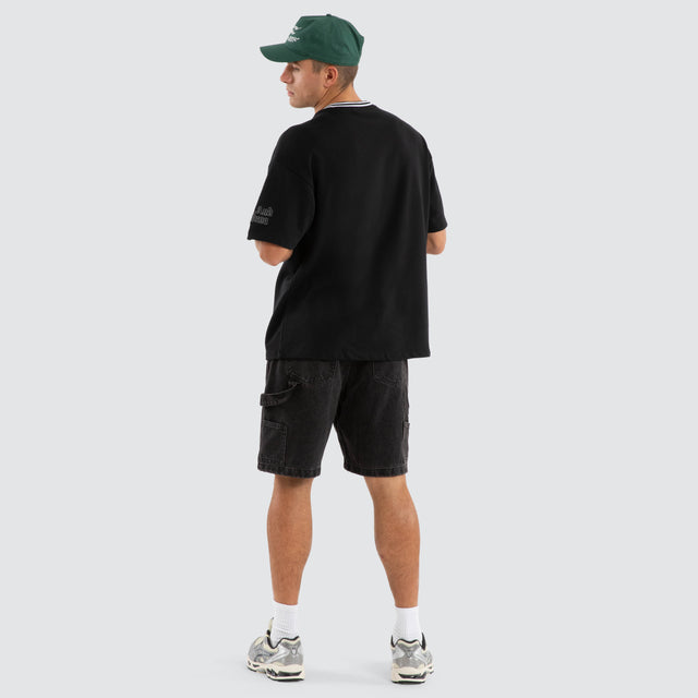 Millennia Loopback Raptor Tee Anthracite Black
