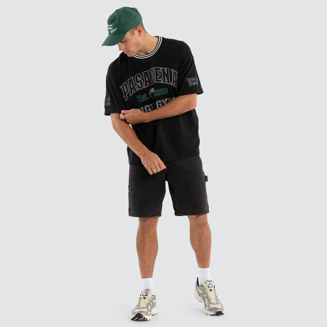 Millennia Loopback Raptor Tee Anthracite Black