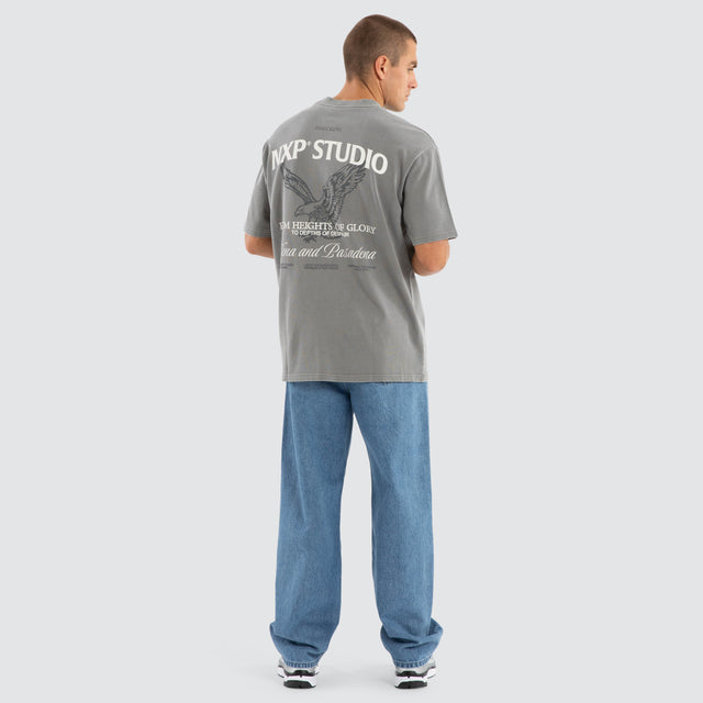 Simulation Box Fit Tee Pigment Frost Grey