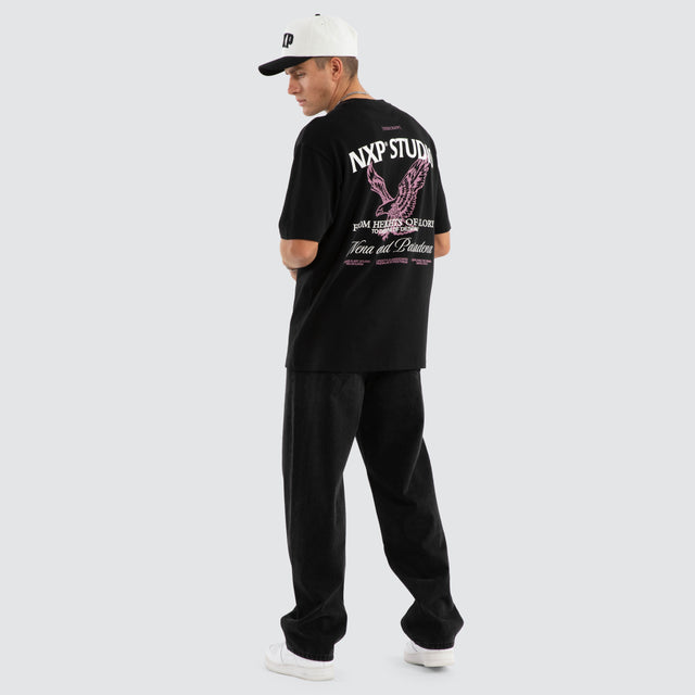 Simulation Box Fit Tee Jet Black