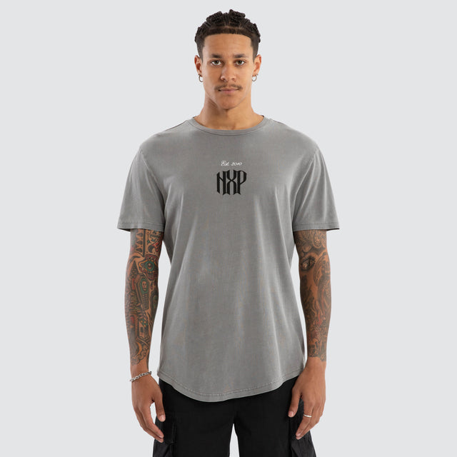 Rush Dual Curved Tee Pigment Frost Grey