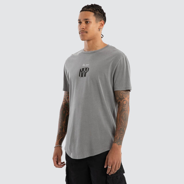 Rush Dual Curved Tee Pigment Frost Grey