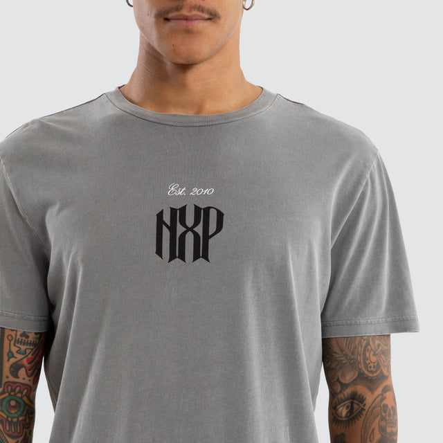 Rush Dual Curved Tee Pigment Frost Grey
