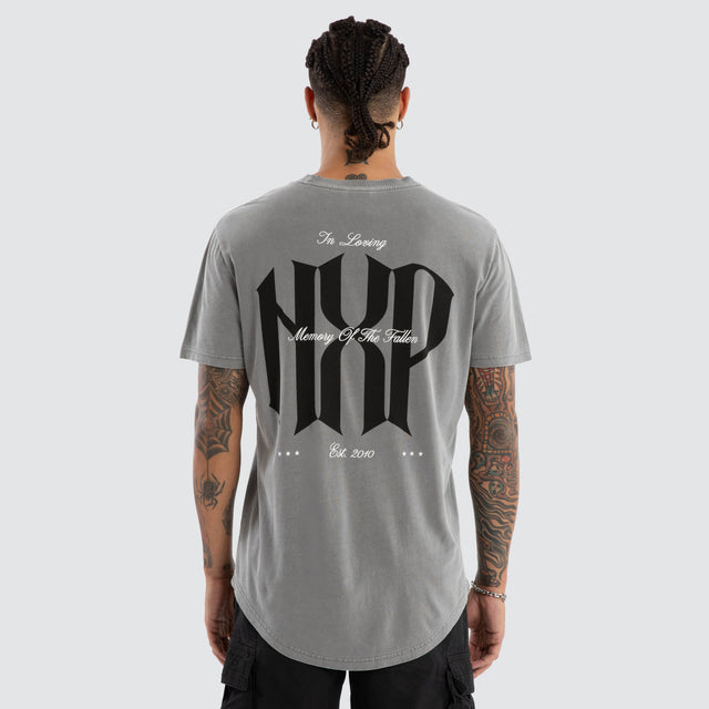 Rush Dual Curved Tee Pigment Frost Grey