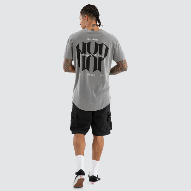 Rush Dual Curved Tee Pigment Frost Grey