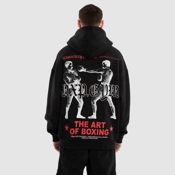 Prone Box Fit Hoodie Jet Black | NXP