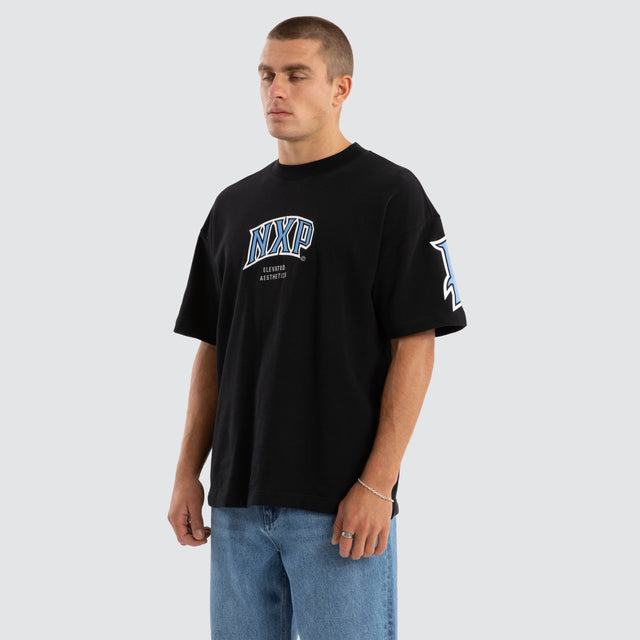 Factor Loopback Raptor Tee Anthracite Black