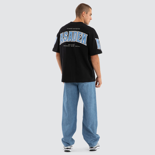 Factor Loopback Raptor Tee Anthracite Black