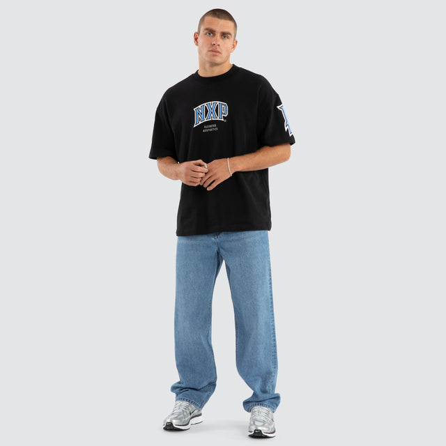 Factor Loopback Raptor Tee Anthracite Black