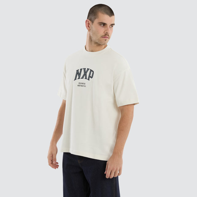 Factor Loopback Raptor Tee Blanc De Blanc