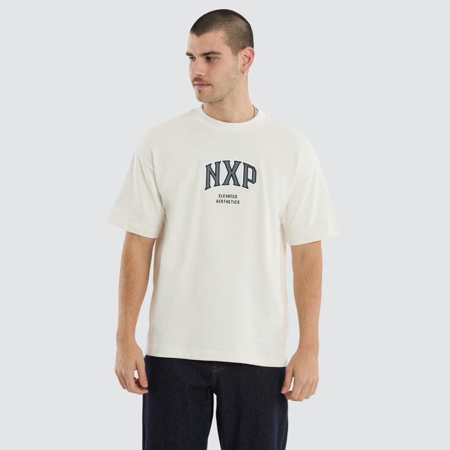 Factor Loopback Raptor Tee Blanc De Blanc