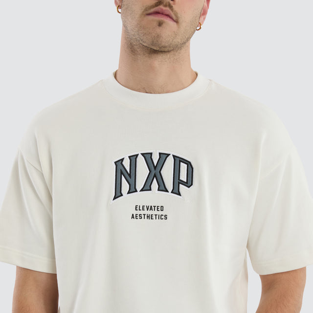Factor Loopback Raptor Tee Blanc De Blanc