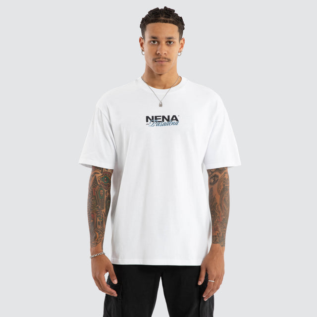 Demand Box Fit Tee White