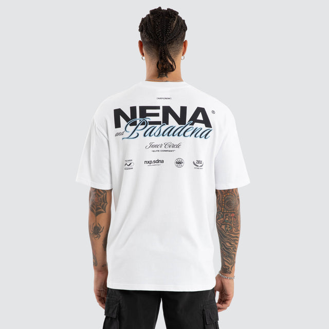 Demand Box Fit Tee White