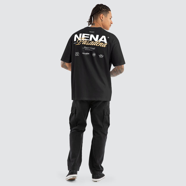 Demand Box Fit Tee Jet Black