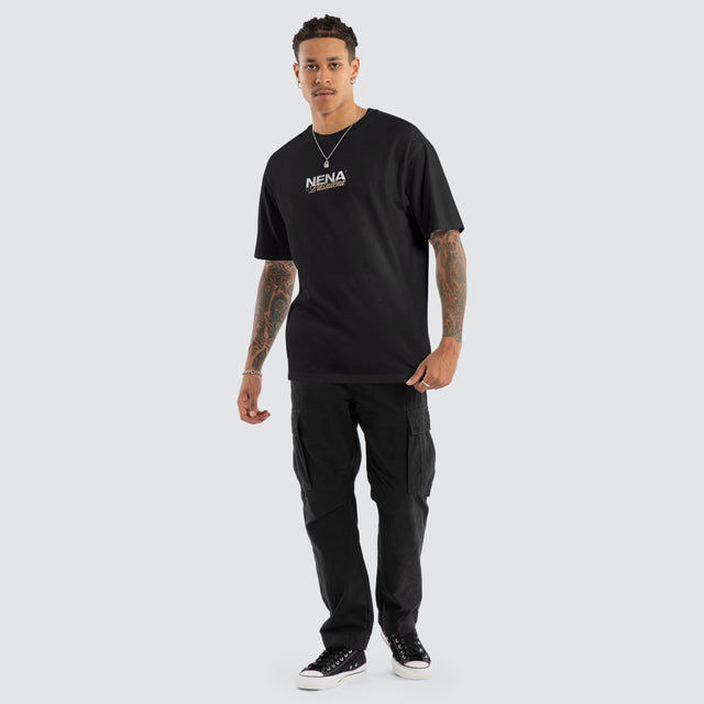 Demand Box Fit Tee Jet Black