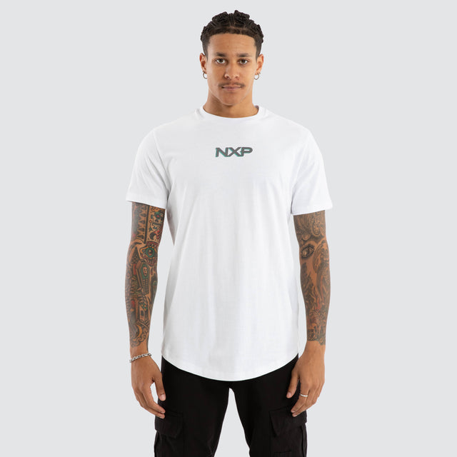 Buzz Dual Curved Tee White