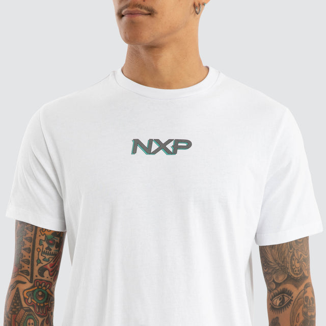Buzz Dual Curved Tee White