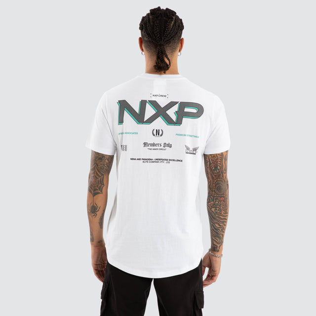 Buzz Dual Curved Tee White