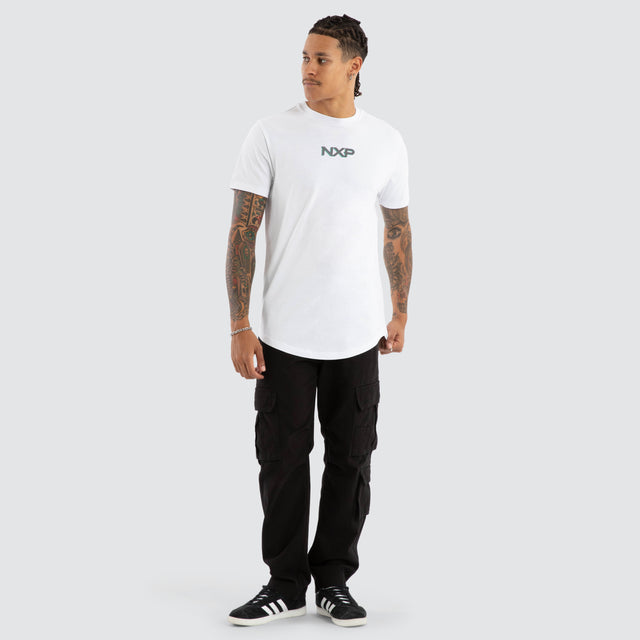 Buzz Dual Curved Tee White