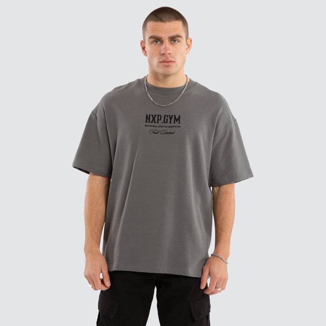Mighty Loopback Raptor Tee Charcoal