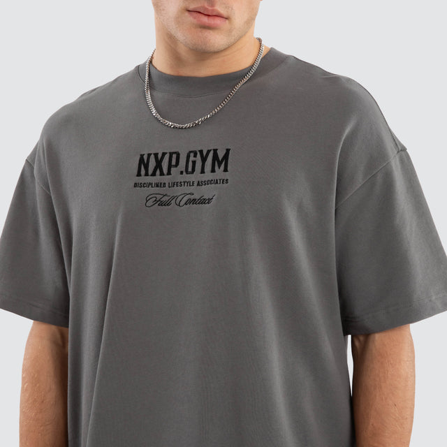 Mighty Loopback Raptor Tee Charcoal
