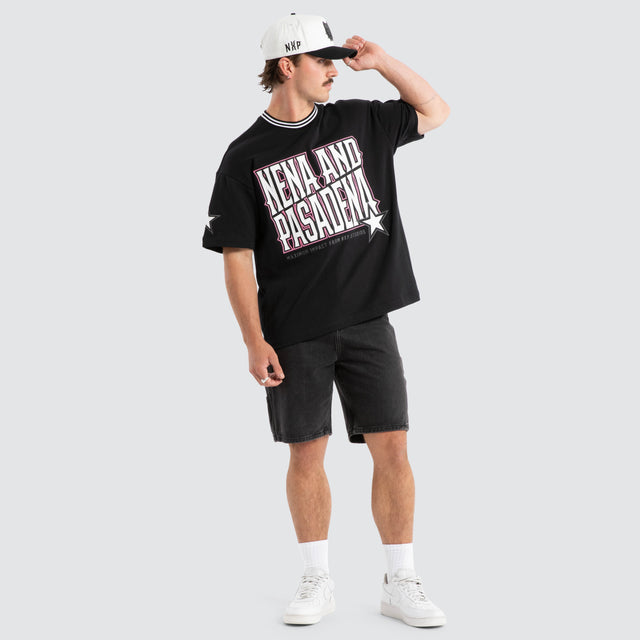 Destined Loopback Raptor Tee Anthracite Black