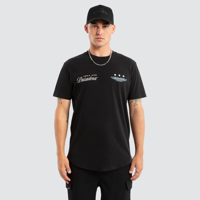 Pledge Dual Curved Tee Jet Black