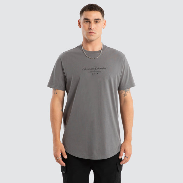 Juncture Dual Curved Tee Charcoal