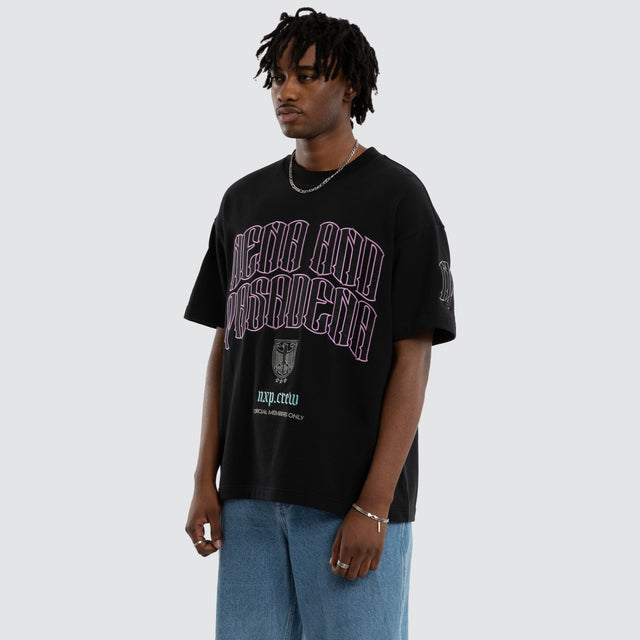 Maverick Loopback Raptor Tee Anthracite Black