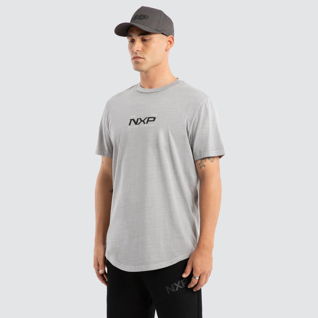 Deliberate Dual Curved Tee Pigment Alloy