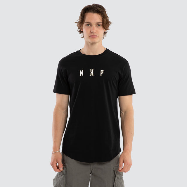 Dominate Dual Curved Tee Jet Black