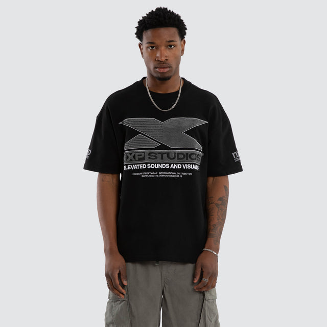 Exile Loopback Raptor Tee Jet Black