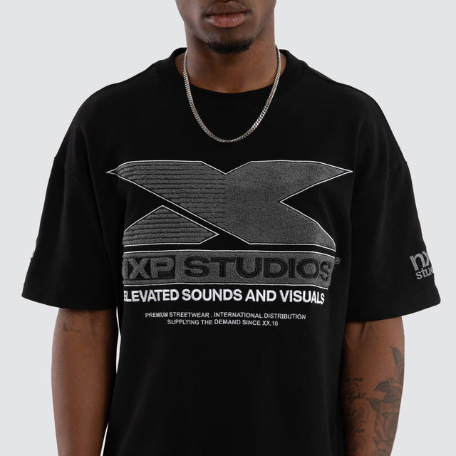 Exile Loopback Raptor Tee Jet Black